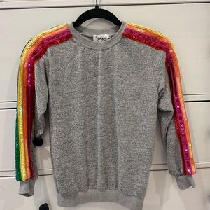 Lola and the Boys rainbow sweater size 10